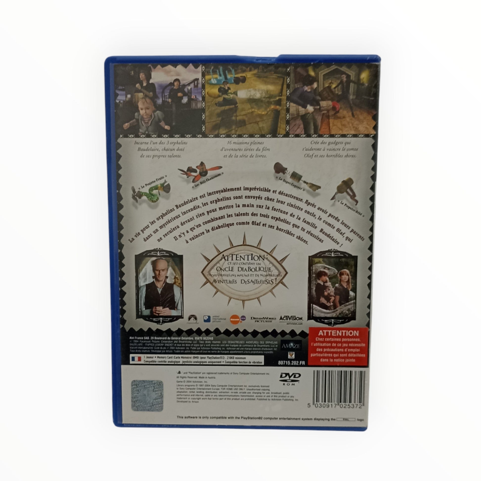 Les Désastreuses Aventures des Orphelins Baudelaire – PlayStation 2 (complet) - Masaru