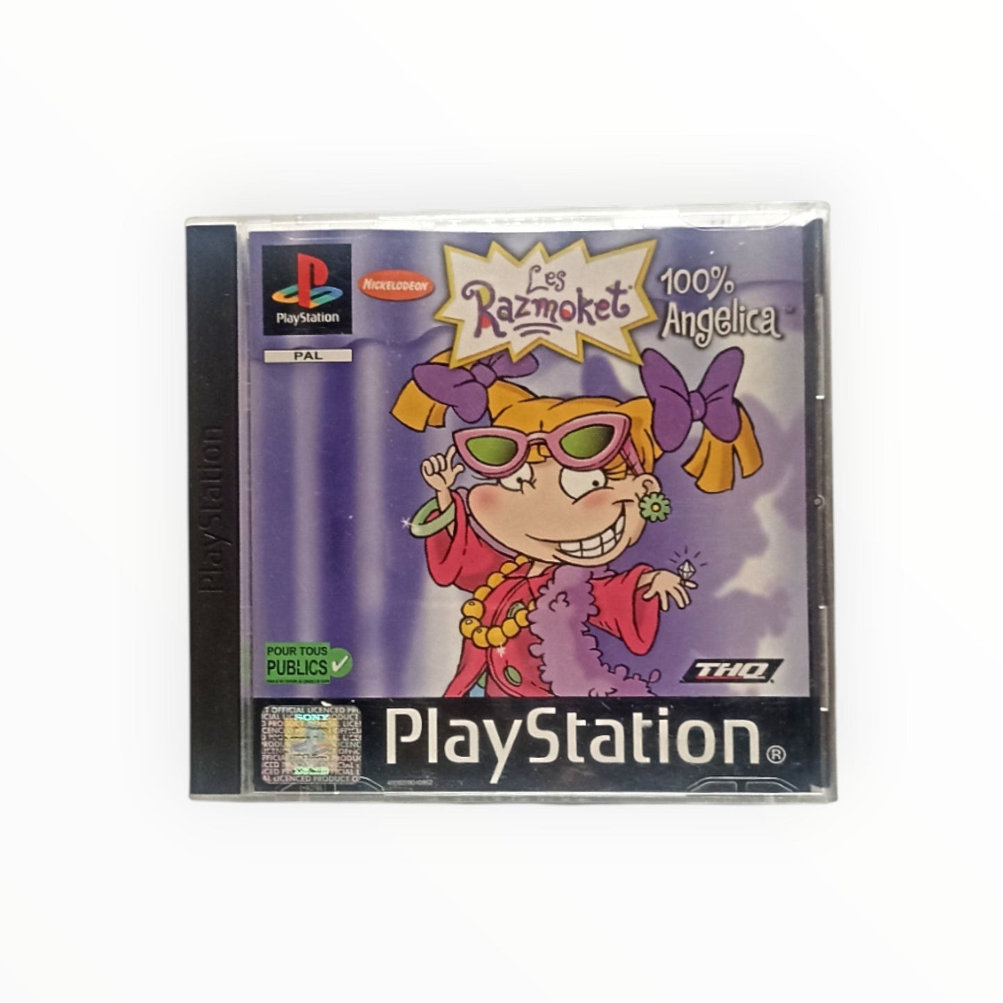 Jeu Les Razmoket 100% Angelica PlayStation 1 complet – version officielle THQ Nickelodeon