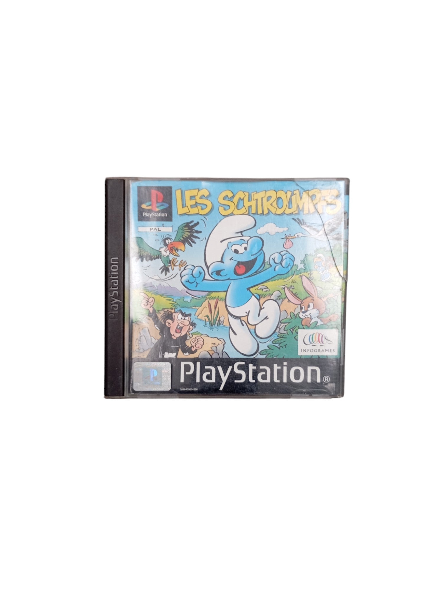 Les Schtroumpfs PlayStation 1 PS1 complet en boîte avec disque et notice