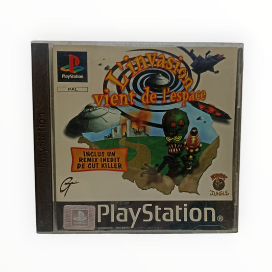Jeu L'Invasion vient de l'espace PlayStation 1 PS1 PAL complet avec notice