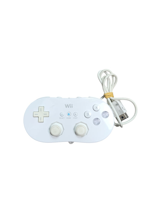 Manette Classic Controller Nintendo Wii blanche seule, officielle, testée et fonctionnelle