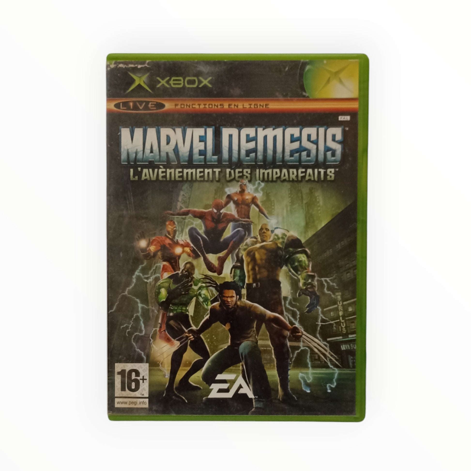 Marvel Nemesis L’Avènement des Imparfaits Xbox complet avec boîte disque et notice