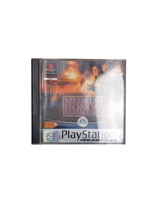 Medal of Honor Résistance PlayStation 1 PS1 Platinum complet en boîte avec disque et notice