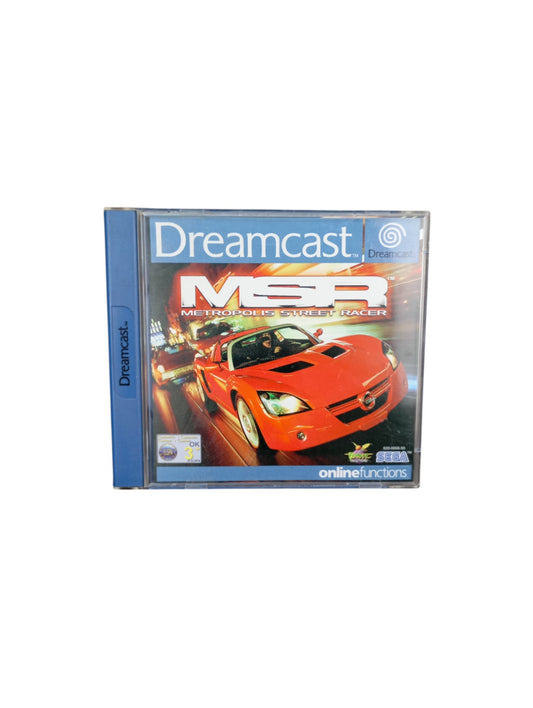 Metropolis Street Racer Sega Dreamcast complet en boîte avec disque et notice