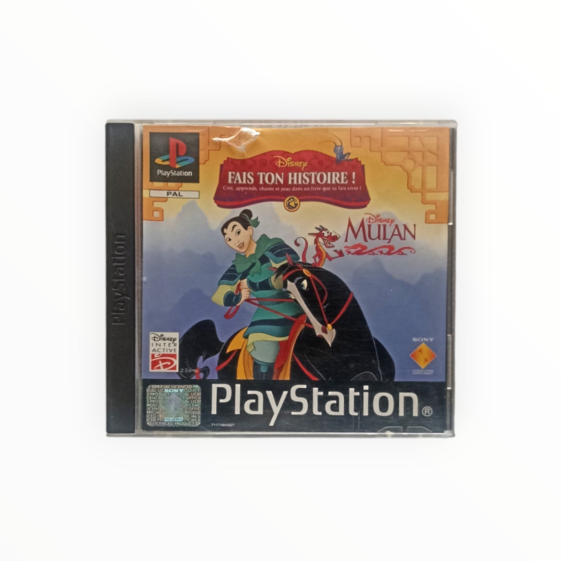 Jeu Mulan Fais ton histoire PlayStation 1 complet – version officielle Disney Interactive