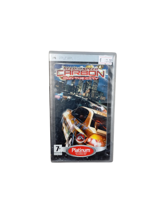 Need for Speed Carbon PlayStation 1 Platinum complet en boîte avec disque et notice