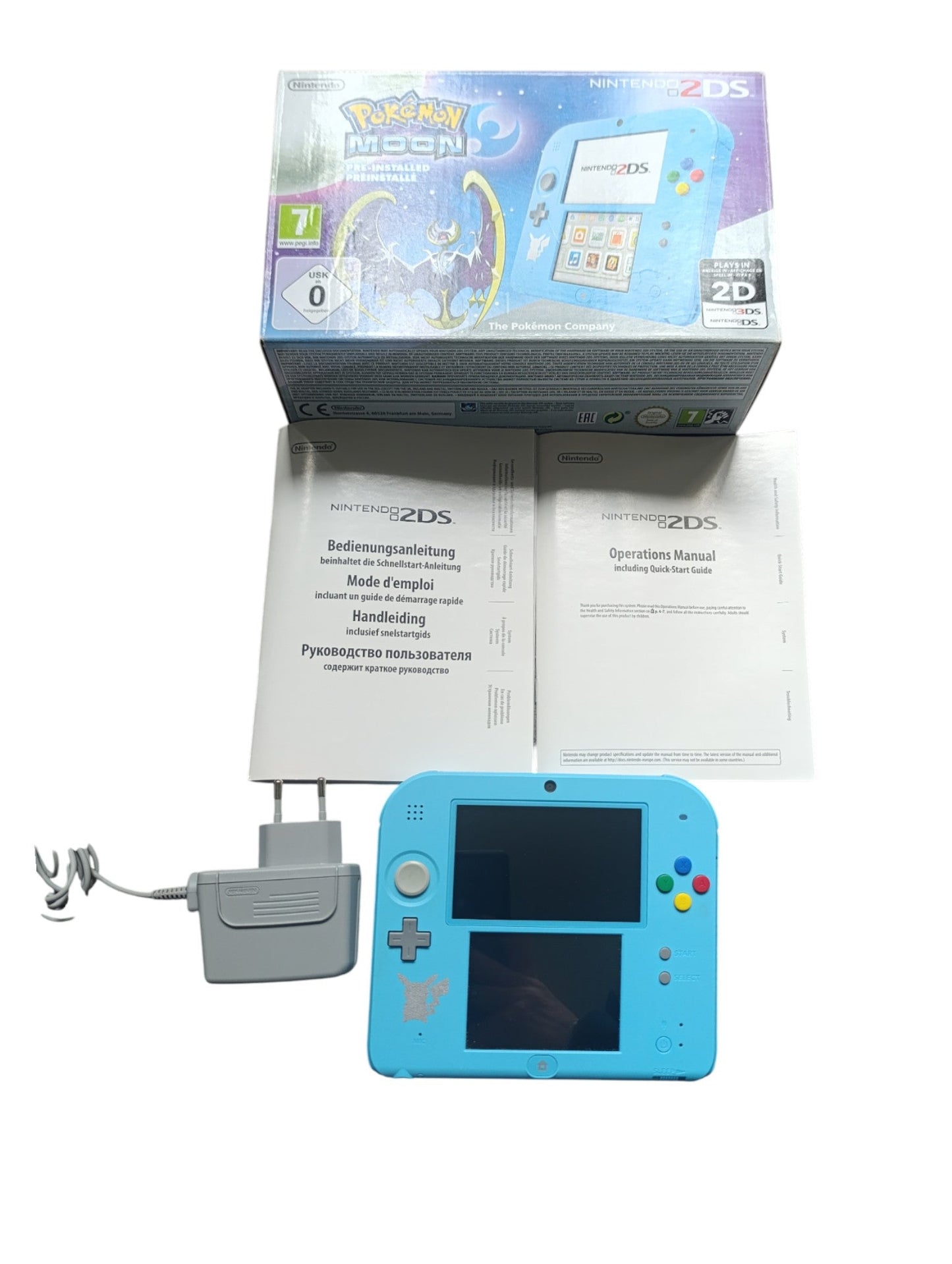 Nintendo 2DS Édition Pokémon Moon – en boîte complète avec notice - Masaru