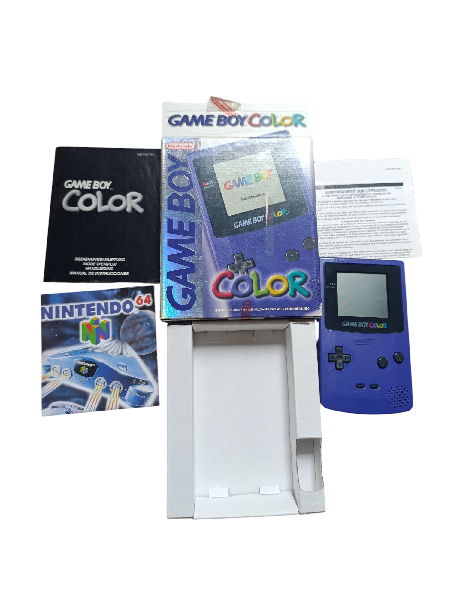 Nintendo Game Boy Color violette – console loose (sans boîte ni notice) - Masaru
