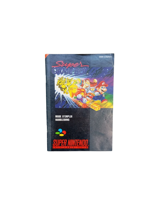 Notice Super Game Boy Super Nintendo SNES manuel original
