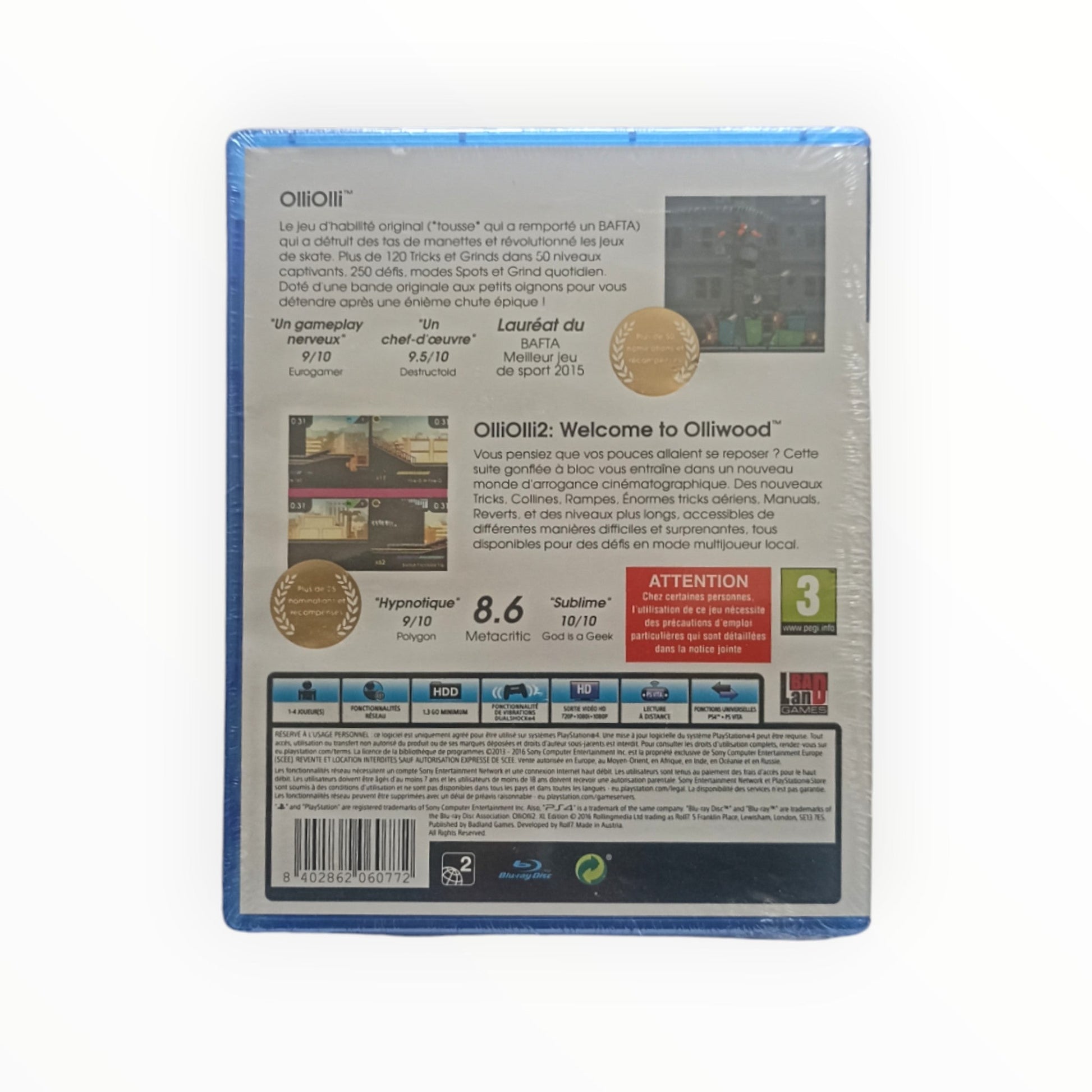OlliOlli Epic Combo Edition (neuf sous blister) Playstation 4 (PS4) - Masaru