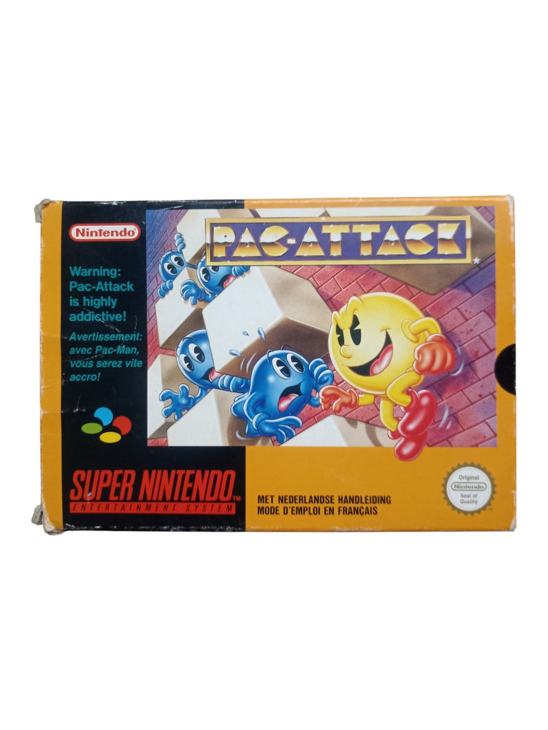 Pac-Attack Super Nintendo (SNES) Complet en boîte avec notice