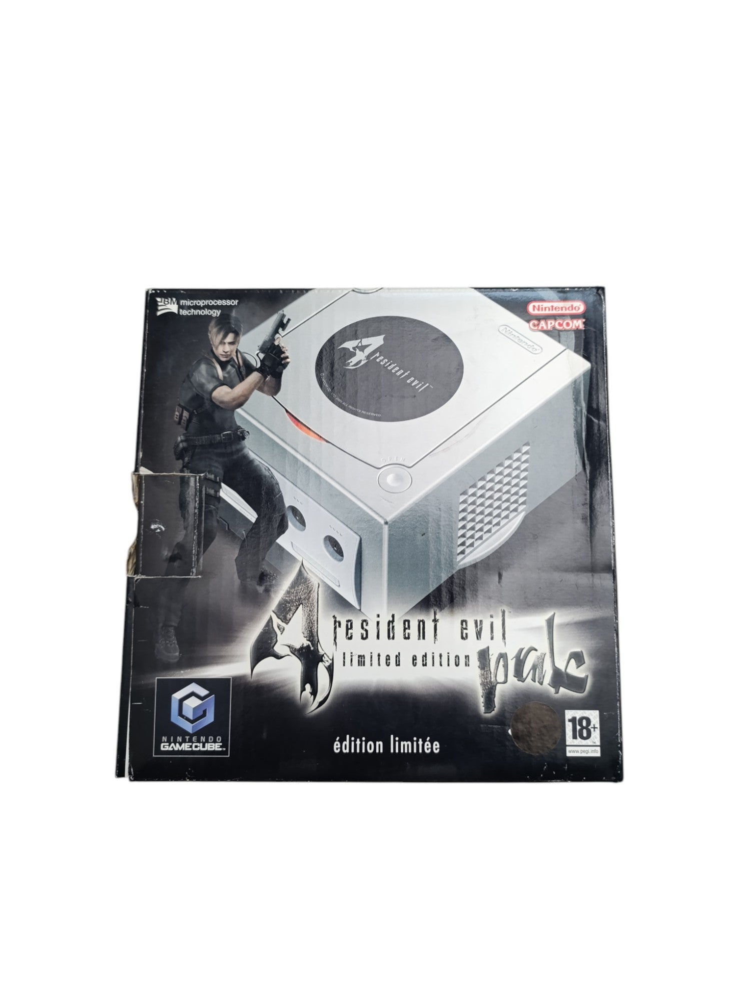 Pack Nintendo GameCube Resident Evil 4 complet avec console, manette, câbles et jeu