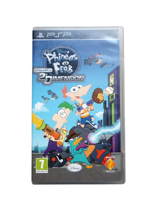 Jeu Phineas et Ferb Voyage dans la 2e Dimension PSP sans notice