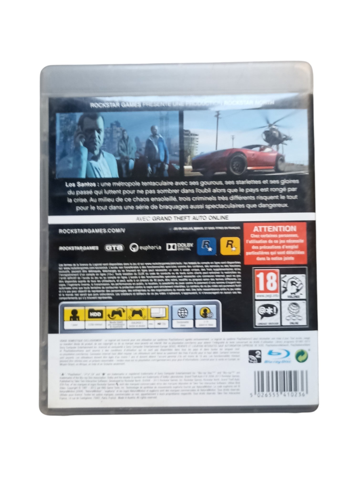 PlayStation 3 Super Slim 500 Go – Pack Gran Turismo 6 + GTA V (sans manette) - Masaru