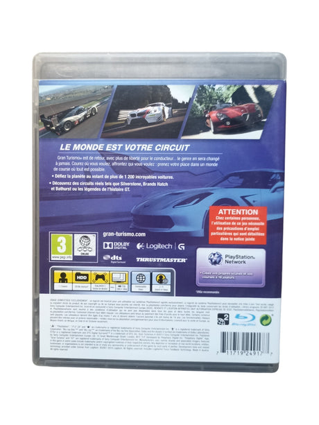 PlayStation 3 Super Slim 500 Go – Pack Gran Turismo 6 + GTA V (sans manette) - Masaru
