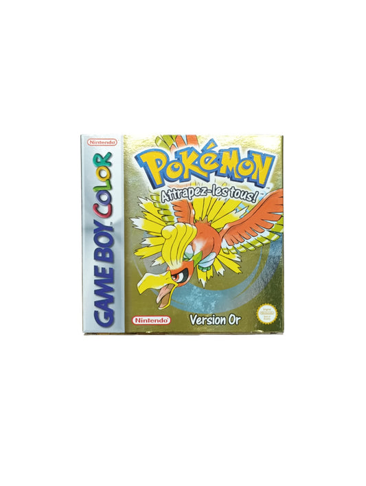 Pokémon Game boy Color authentique version or en très bon état version complète en français