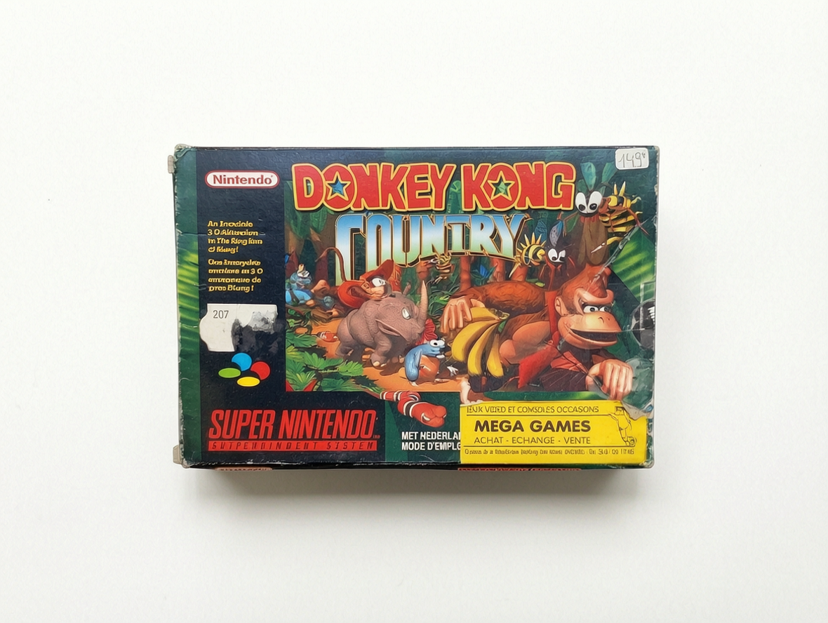 Donkey Kong Country en boîte (SNES)