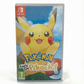 Boîte Pokémon Let's Go Pikachu Nintendo Switch