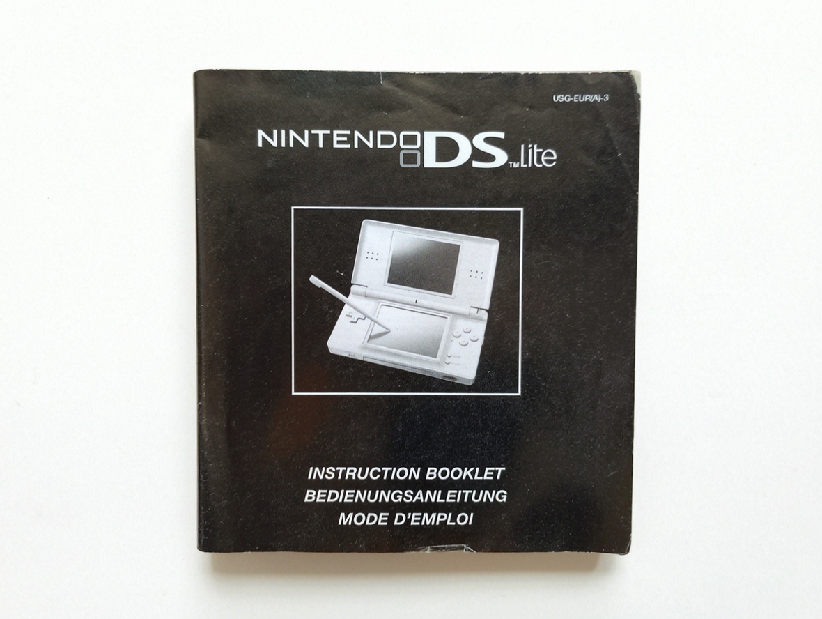 Notice Nintendo DS Lite