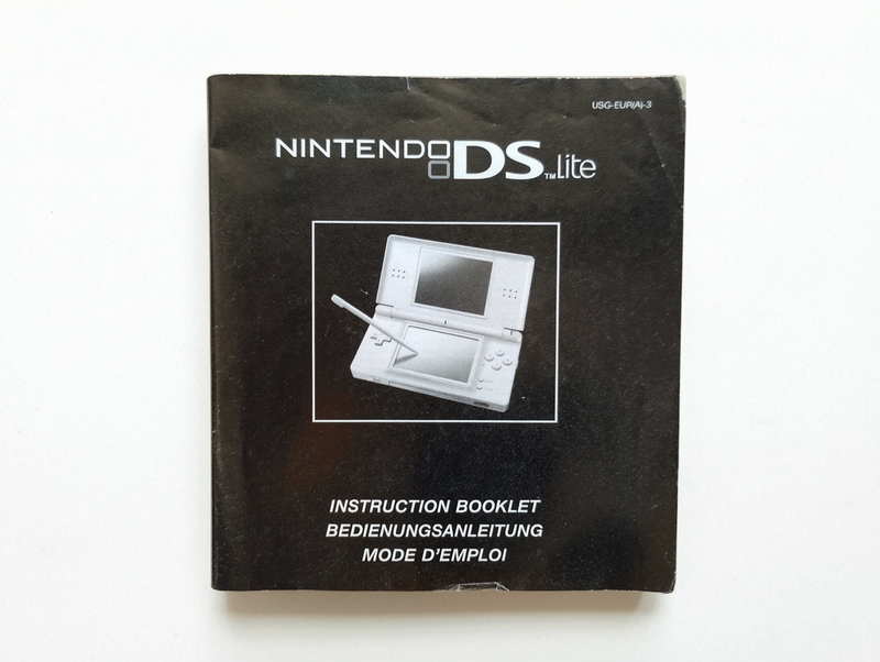 Notice Nintendo DS Lite