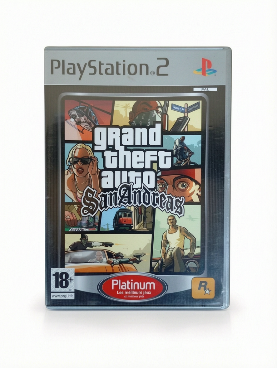 Grand Theft Auto : San Andreas Version Platinum - Playstation 2 (PS2)