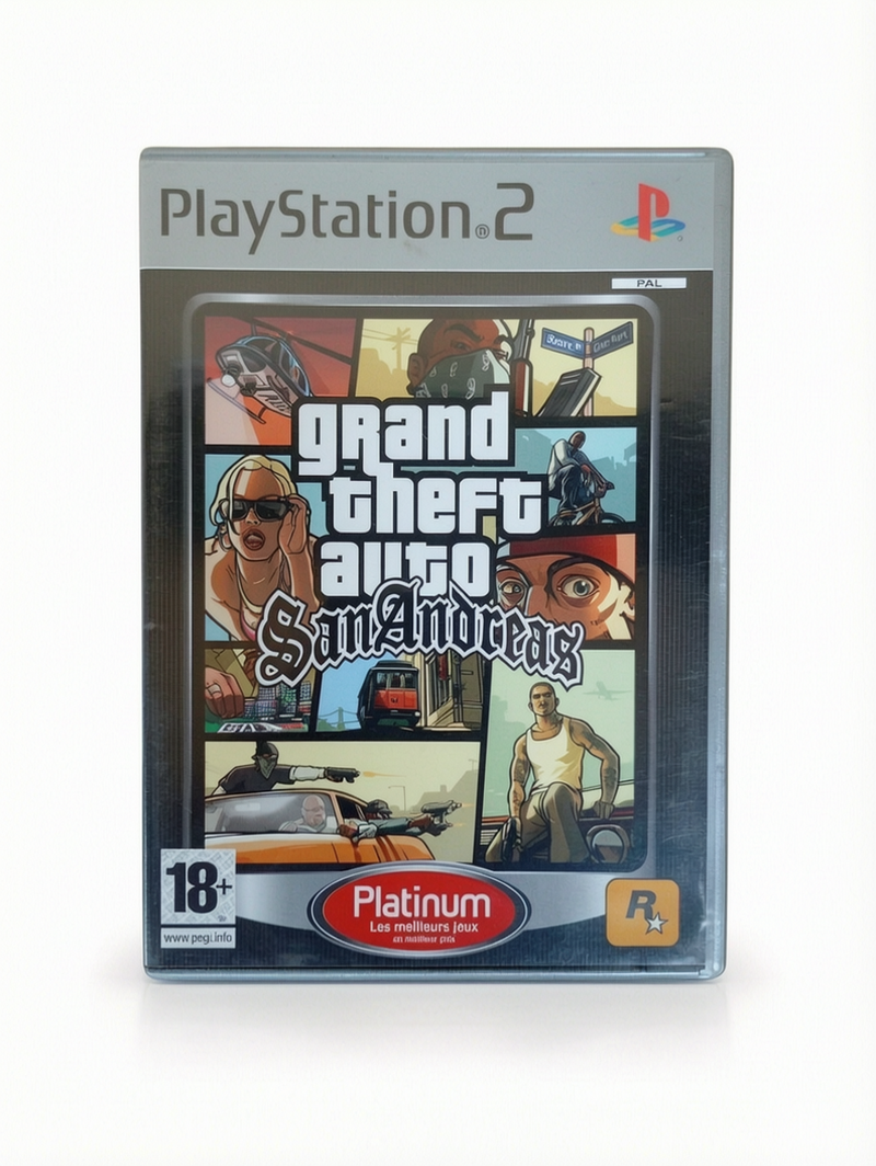 Grand Theft Auto : San Andreas Version Platinum - Playstation 2 (PS2)