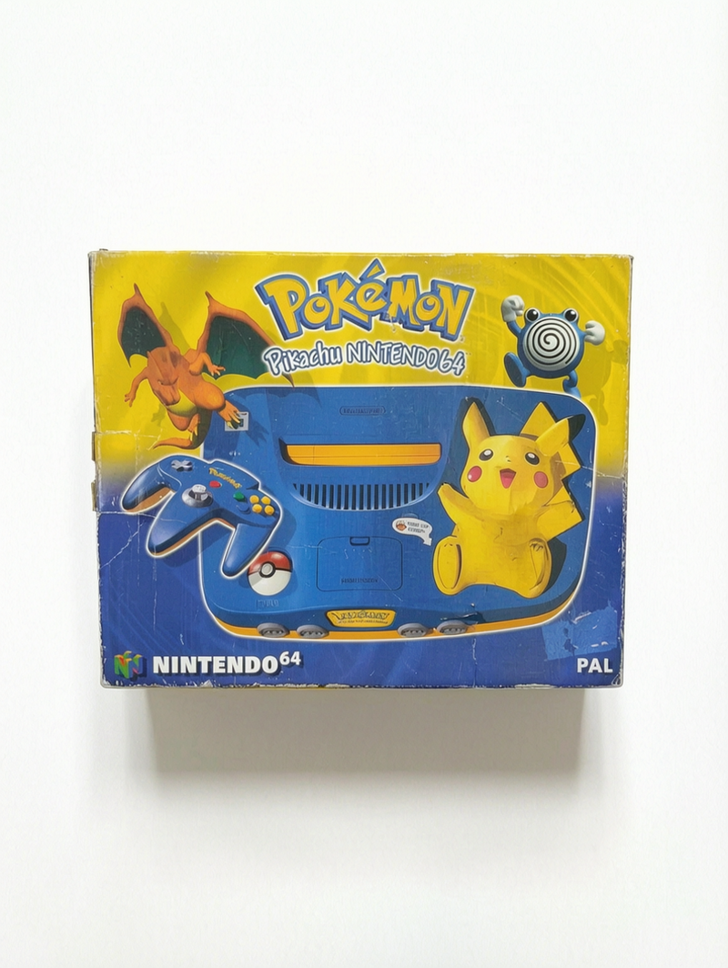 Boîte Console Pikachu Nintendo 64 en boîte FRA Bon Etat (6.25/10)