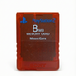 Carte mémoire Rouge Playstation 2 (PS2)