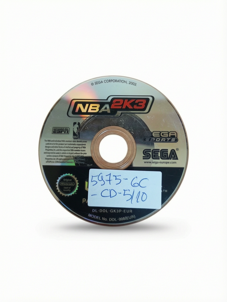CD NBA 2K3 GameCube