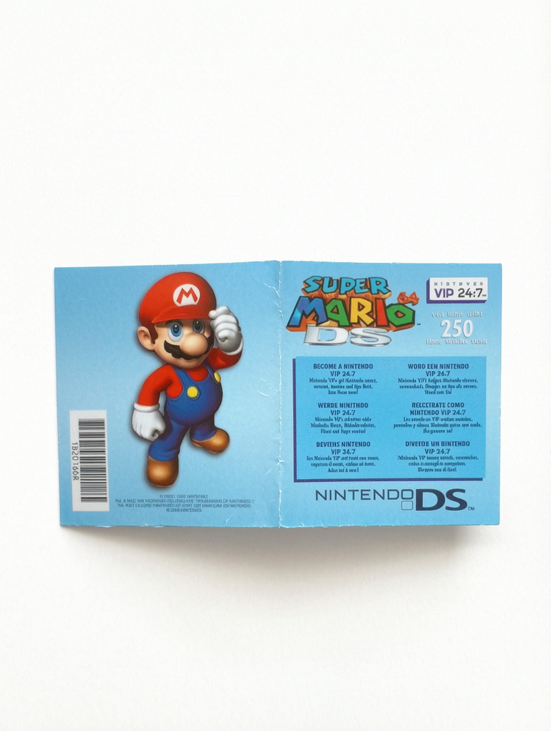 Carte Vip Super Mario Nintendo DS