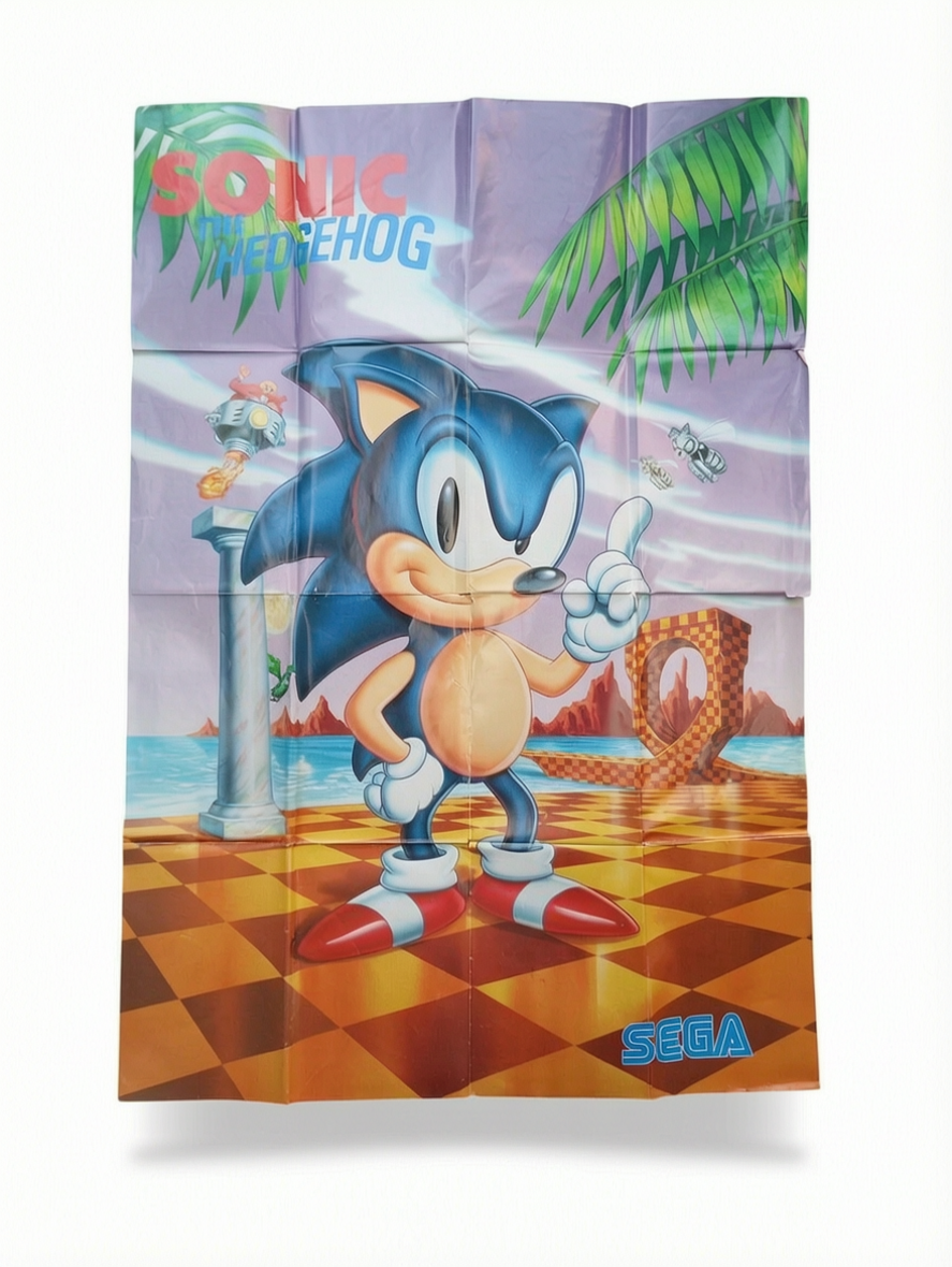 Poster Sonic The Hedgehog Sega Megadrive