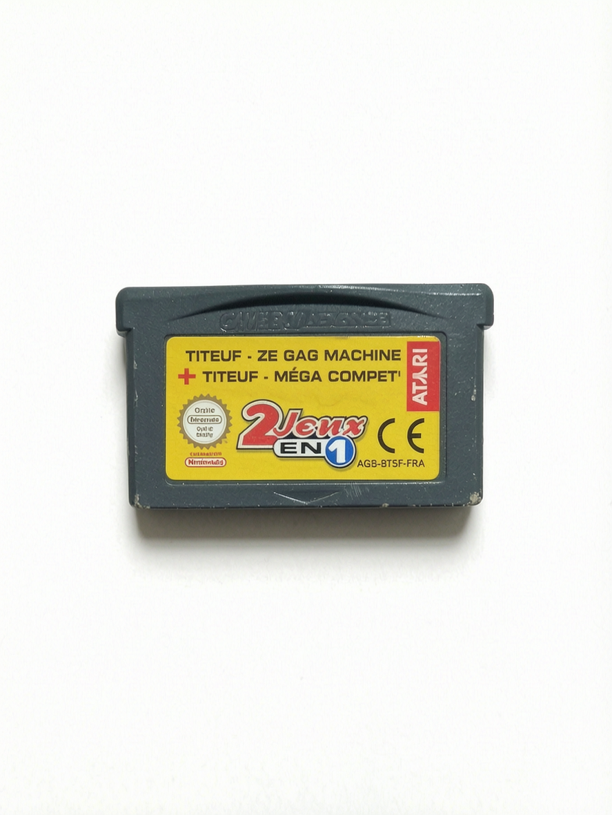 Compilation Titeuf 2 jeux en 1 (Titeuf : Ze Gag Machine + Titeuf : Méga Compet') - Game Boy Advance (GBA)