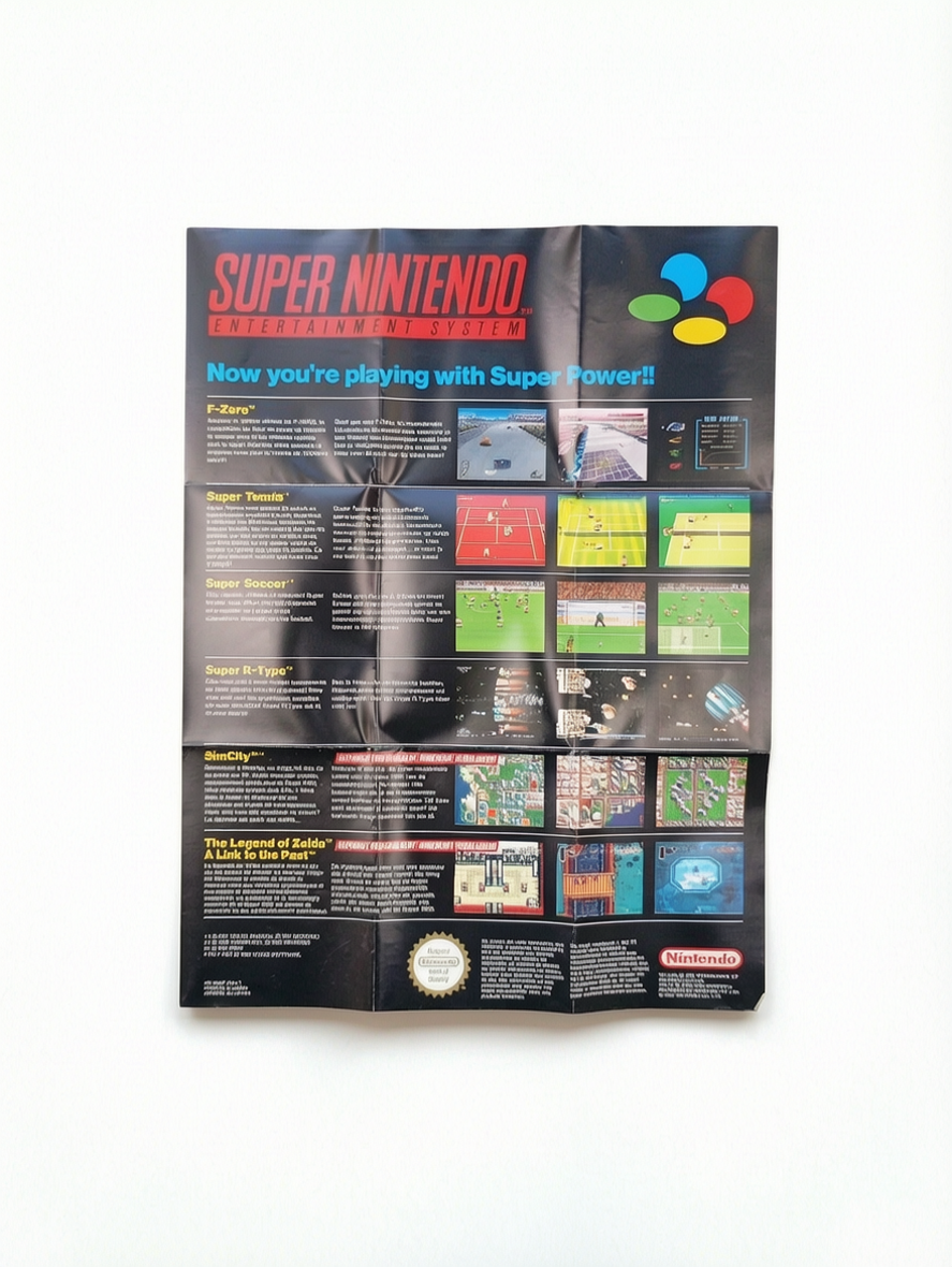 Dépliant Jeu Super Nintendo (SNES)