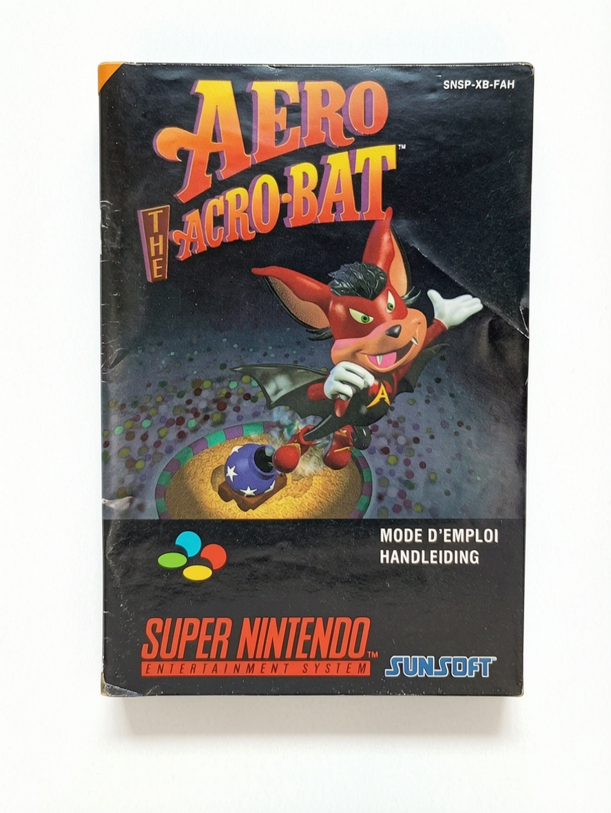 Notice Aero Acro-bat Super Nintendo (SNES)