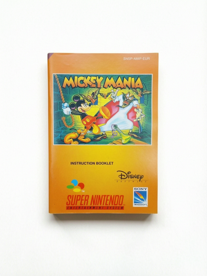 Notice MIckey Mania Super Nintendo (SNES)