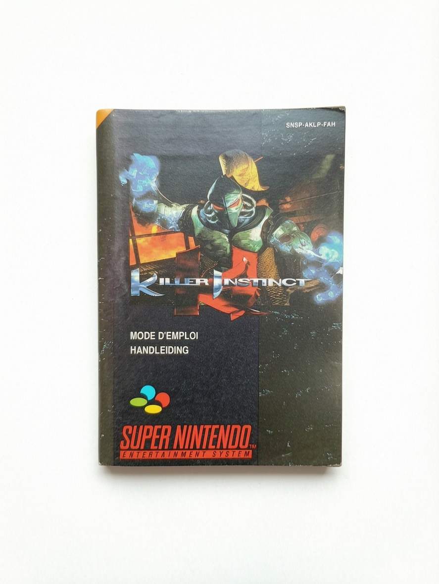 Notice Officielle Killer Instinct – Super Nintendo (SNES)