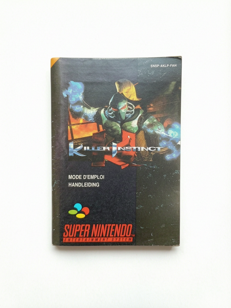 Notice Officielle Killer Instinct – Super Nintendo (SNES)