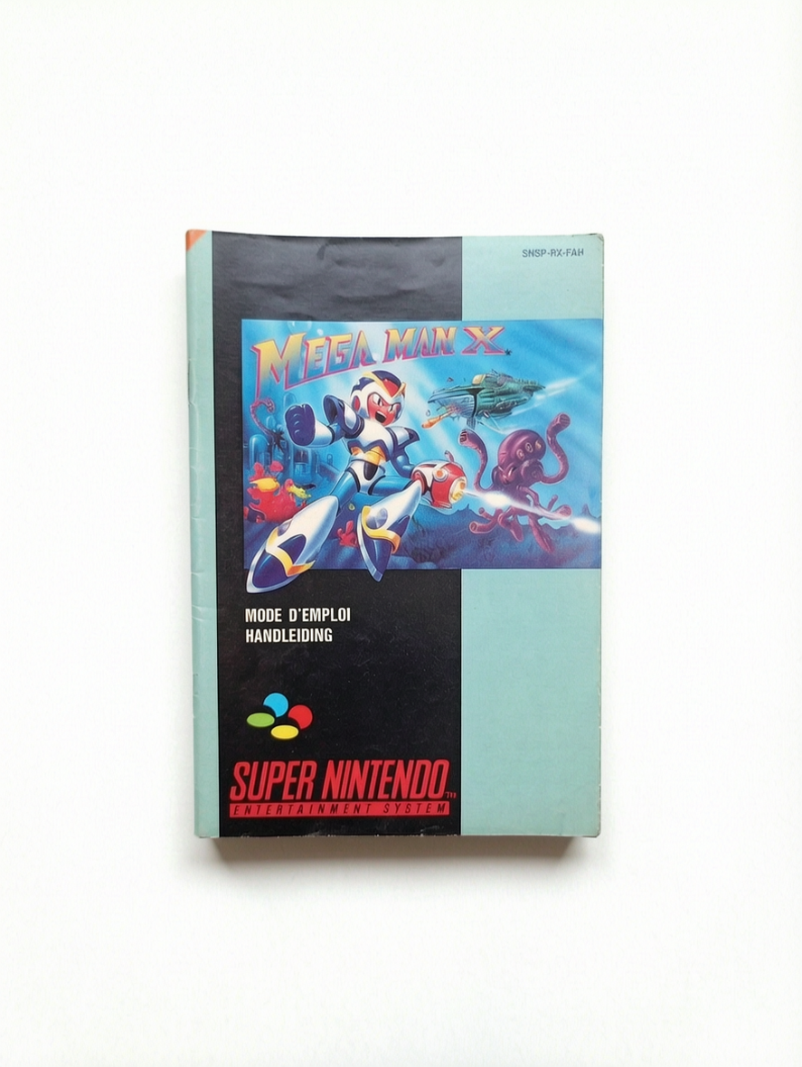 Notice Mega Man X Super Nintendo (SNES)