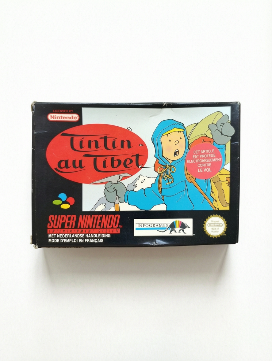 Tintin au Tibet Super Nintendo (SNES) complet