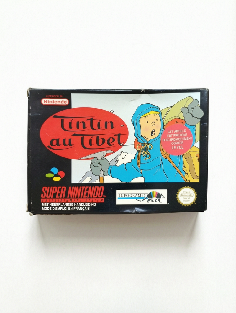 Tintin au Tibet Super Nintendo (SNES) complet