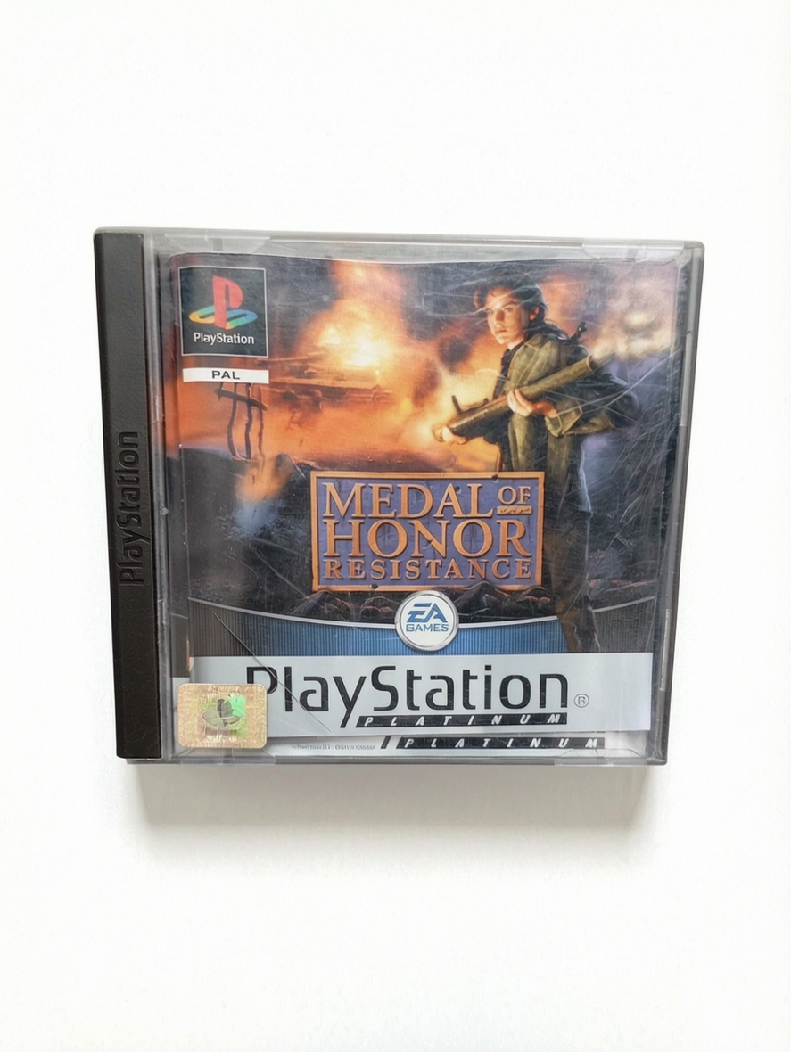Medal of Honor: Résistance – PlayStation 1 (PS1) Version Platinum complet