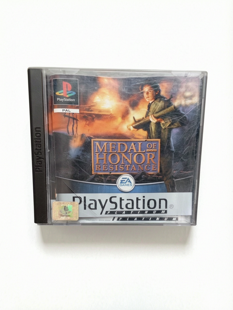 Medal of Honor: Résistance – PlayStation 1 (PS1) Version Platinum complet