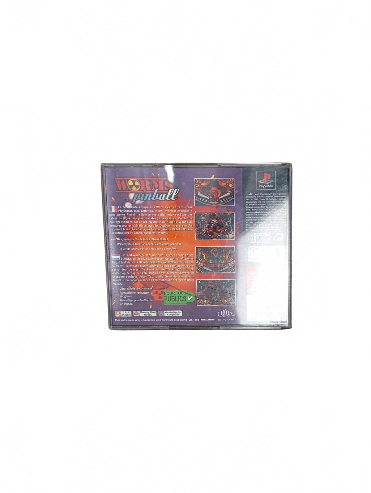 Worms Pinball – PlayStation 1 complet