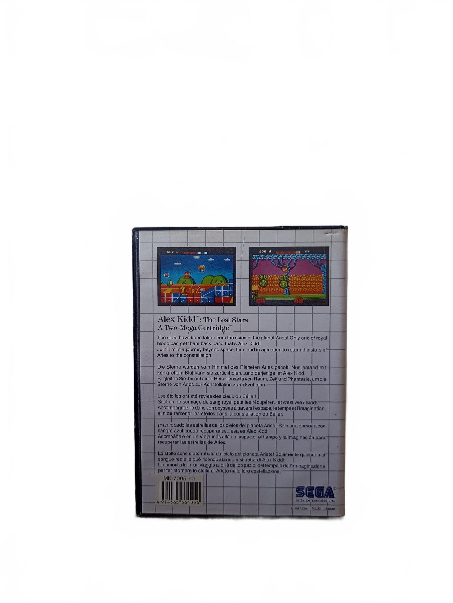 Alex Kidd: The Lost Stars – Sega Master System (sans notice)