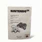 Notice seule Console Nintendo 64