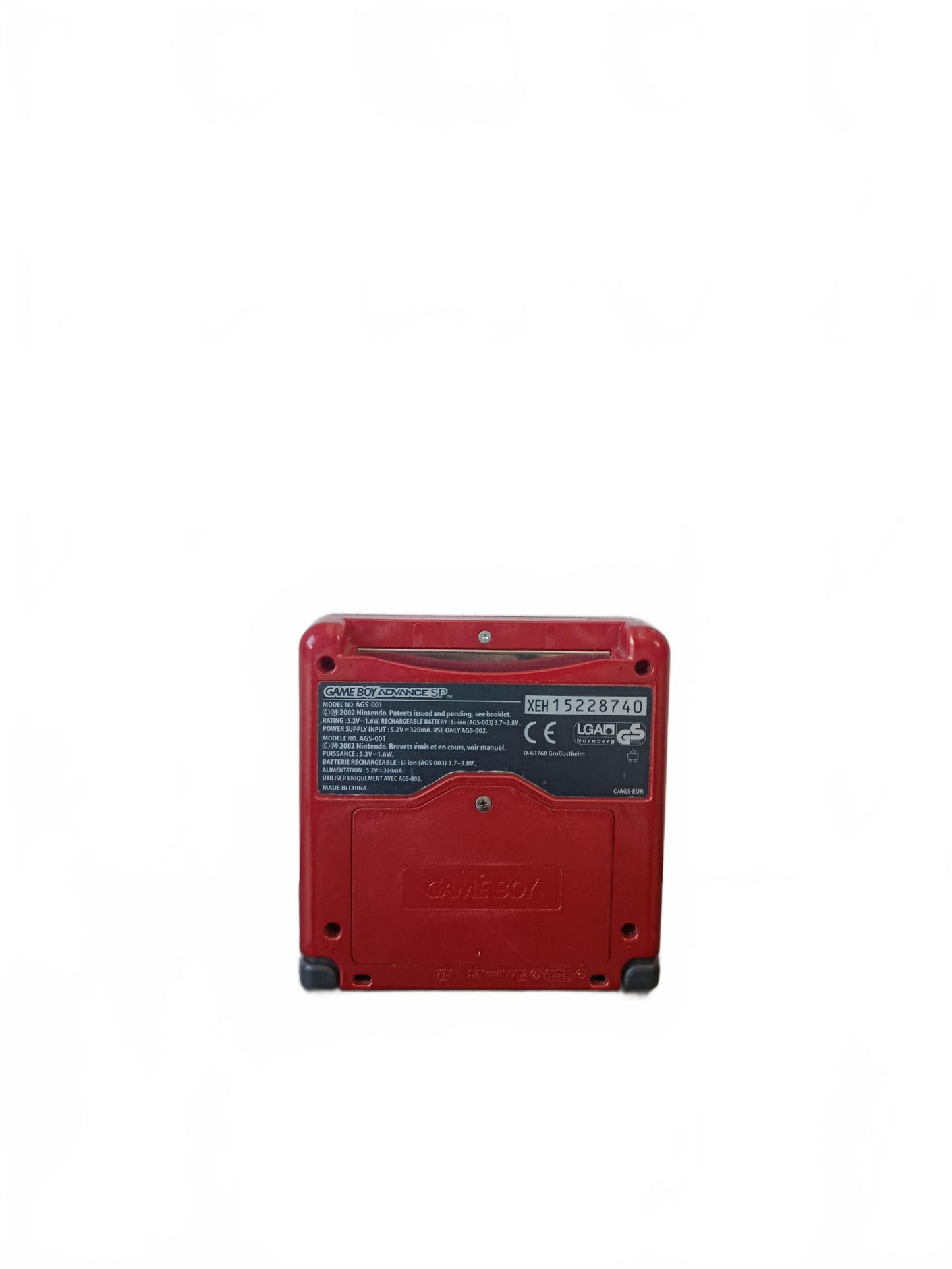 Game Boy Advance SP rouge – console loose