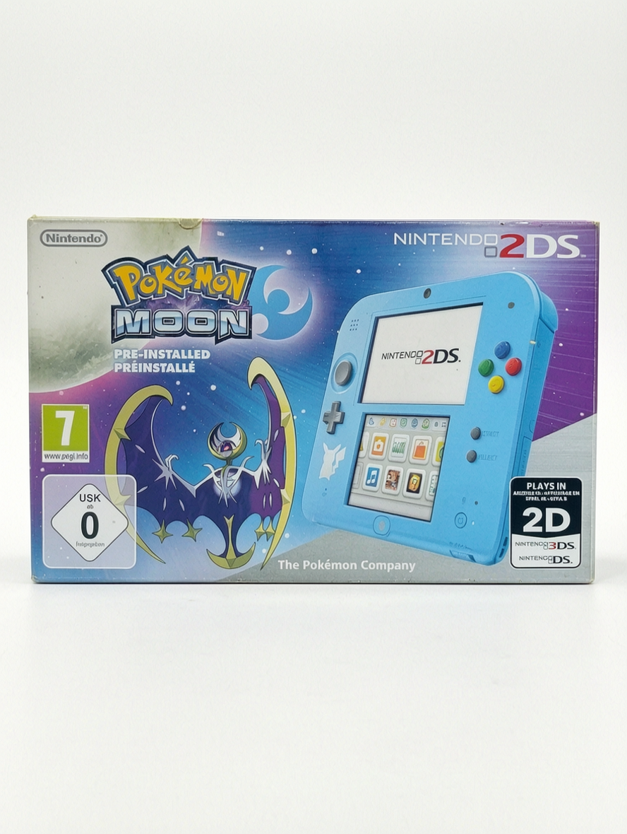 Nintendo 2DS Édition Pokémon Moon – en boîte complète avec notice