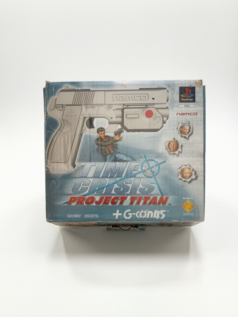 Time Crisis: Project Titan + Pistolet G-Con 45 – PlayStation 1 (en boîte)