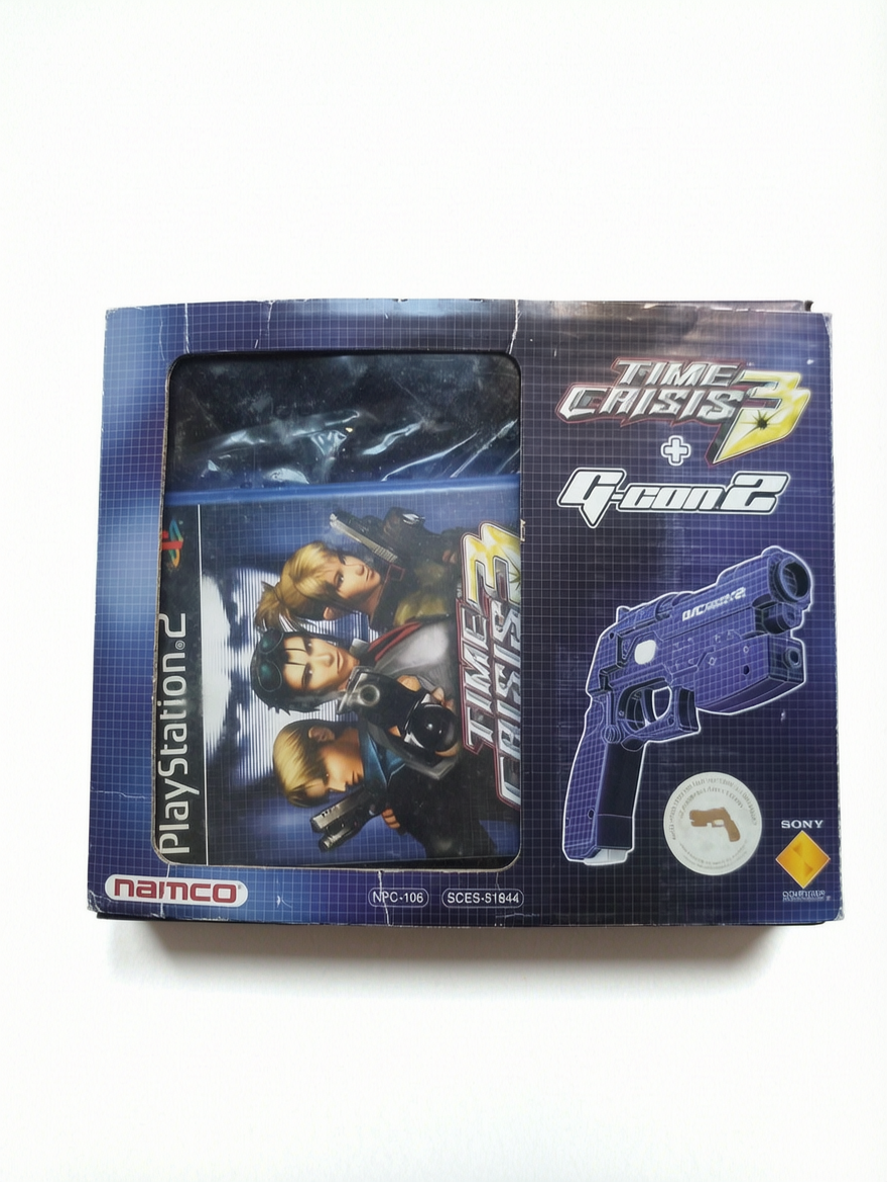 Time Crisis 2 + G-Con 2 – Pack complet PlayStation 2 en boîte