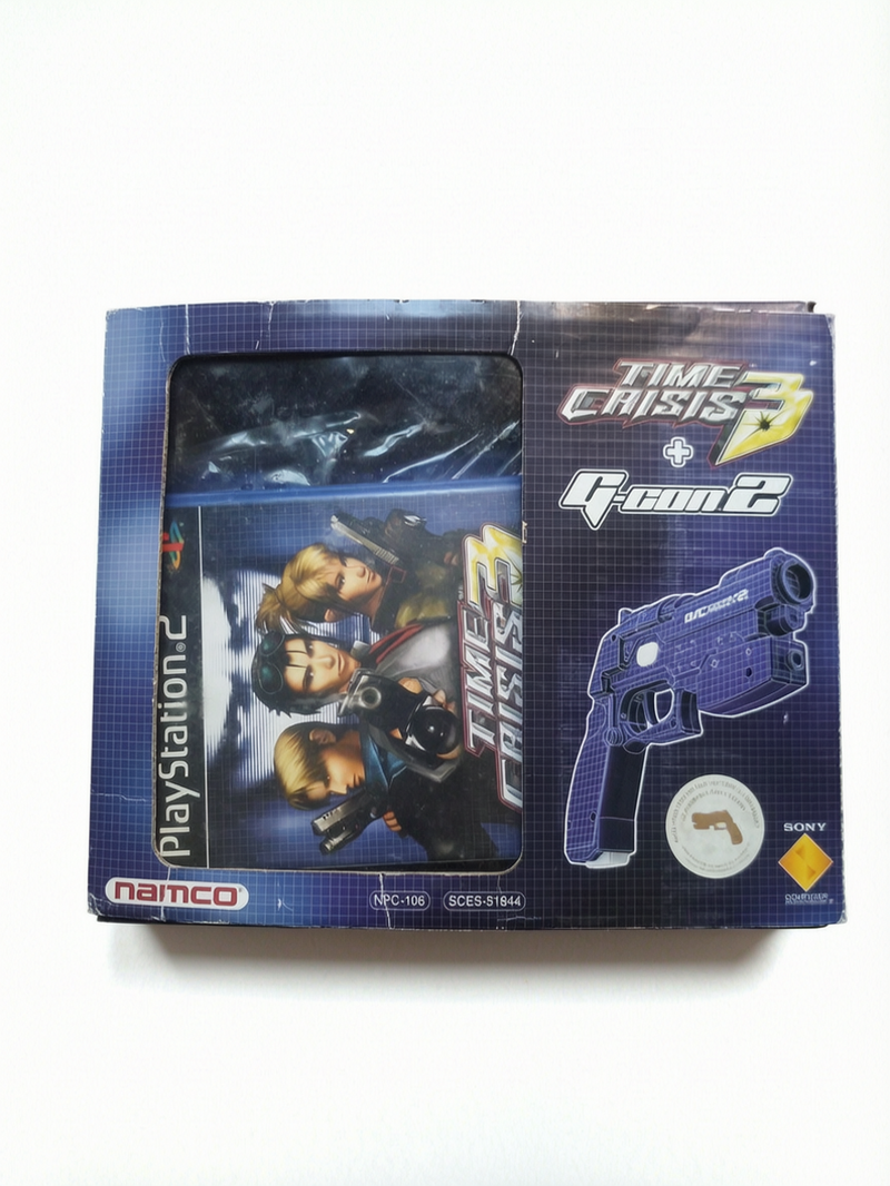Time Crisis 2 + G-Con 2 – Pack complet PlayStation 2 en boîte